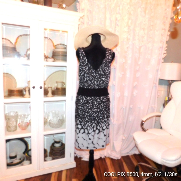 (29)Bisou Bisou Dress Size 12 with bl belt absolutely gorgeous - Picture 4 of 5